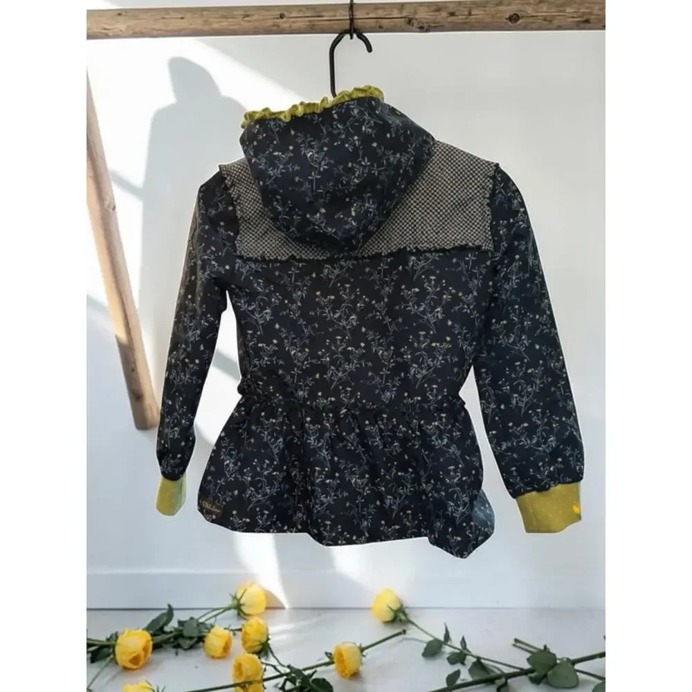 Matilda Jane Enchanted Garden Wildflower Bouquet Blue Floral Jacket Size 10